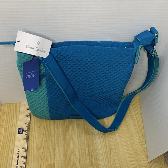 Vera Bradley Purse/Hipster Wome'n Turquoise Sea and Bahama Bay Adjustable NWT - Picture 3 of 7